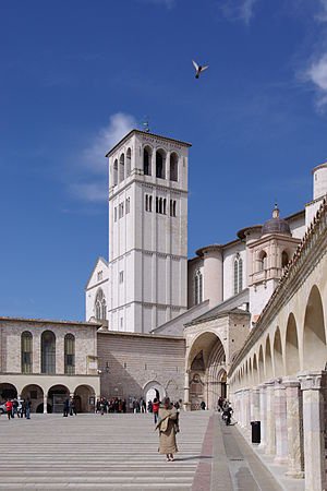Die Basiliek van Sint-Franciscus van Assisi.